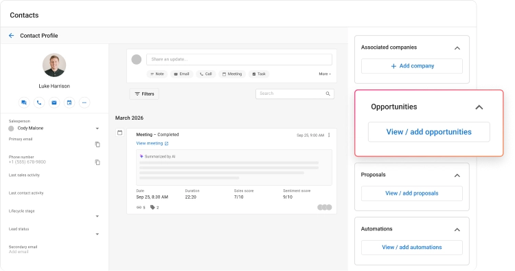 CRM that updates itself automatically